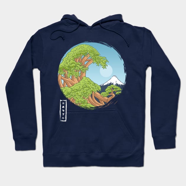 Bonsai Wave Hoodie by albertocubatas